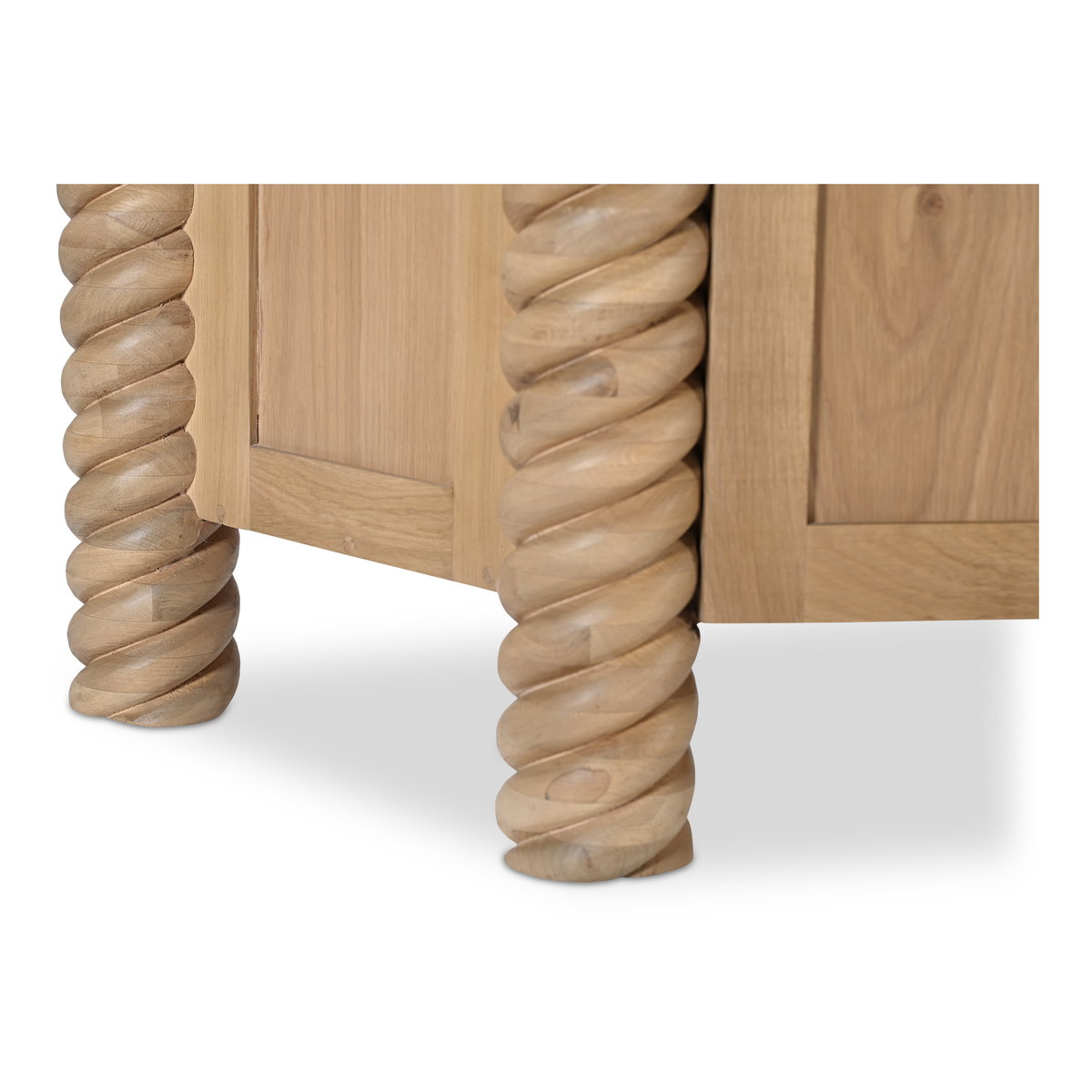 Treccia Sideboard Oak, Cabinets & Sideboard by Moe's Home, 76.25" width x 31" height x 18" depth View 7
