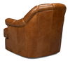 Scoth Swivel Chair In Distilled Lthr,Brn thumbnail 9