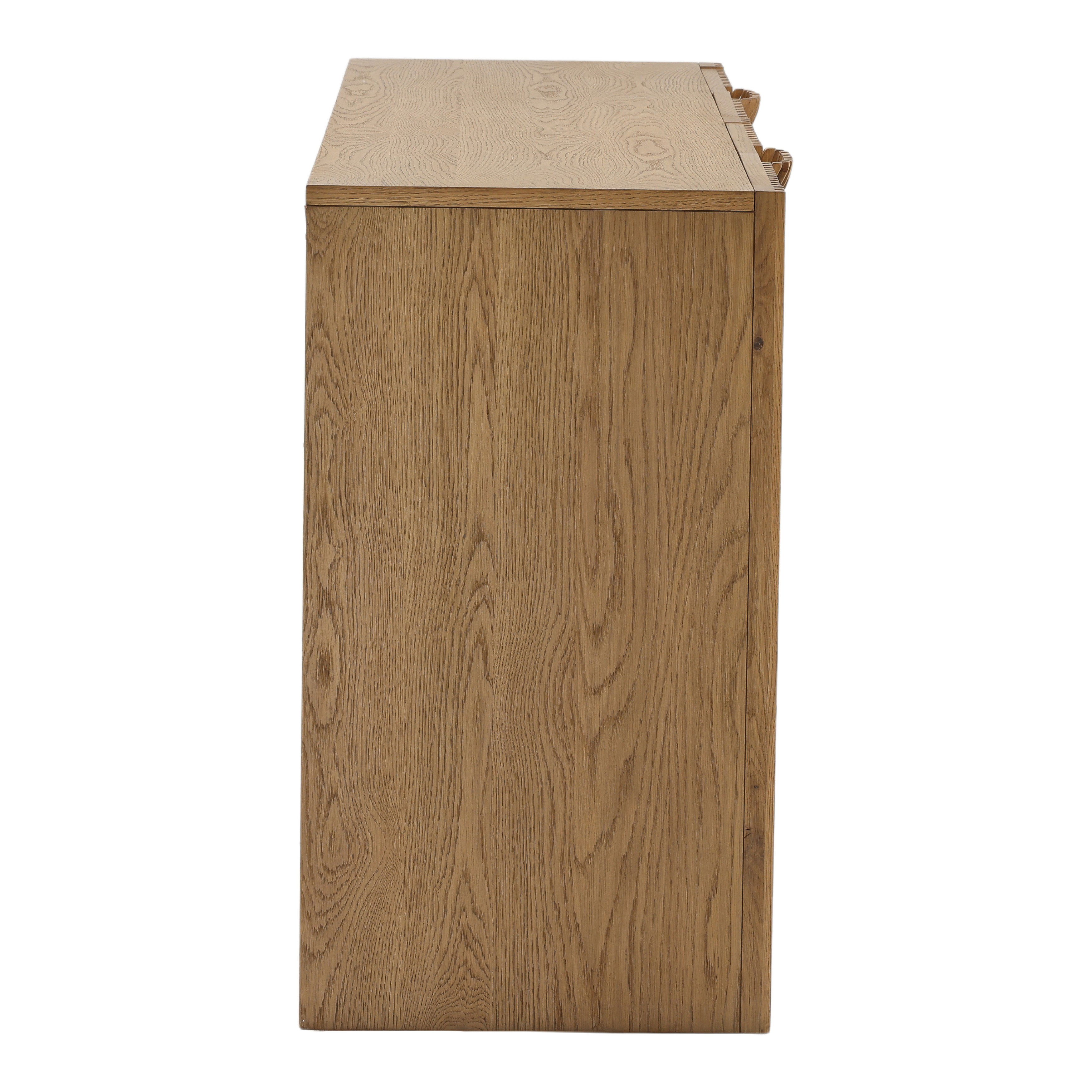 Fallon Sideboard Natural 78', Sideboards & Buffet by Dovetail, 78.5" width x 32" height x 19" depth View 3