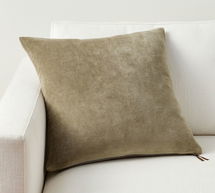 Online Designer Living Room Everywhere Velvet Pillow Synthetic Insert Bundle 20", Light Green