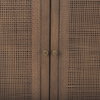 Grier Medium Brown Solid Wood with Cane Sideboard, Sideboards & Buffet by Mercana, 72" length x 18.75" width x 31.5" height thumbnail 11