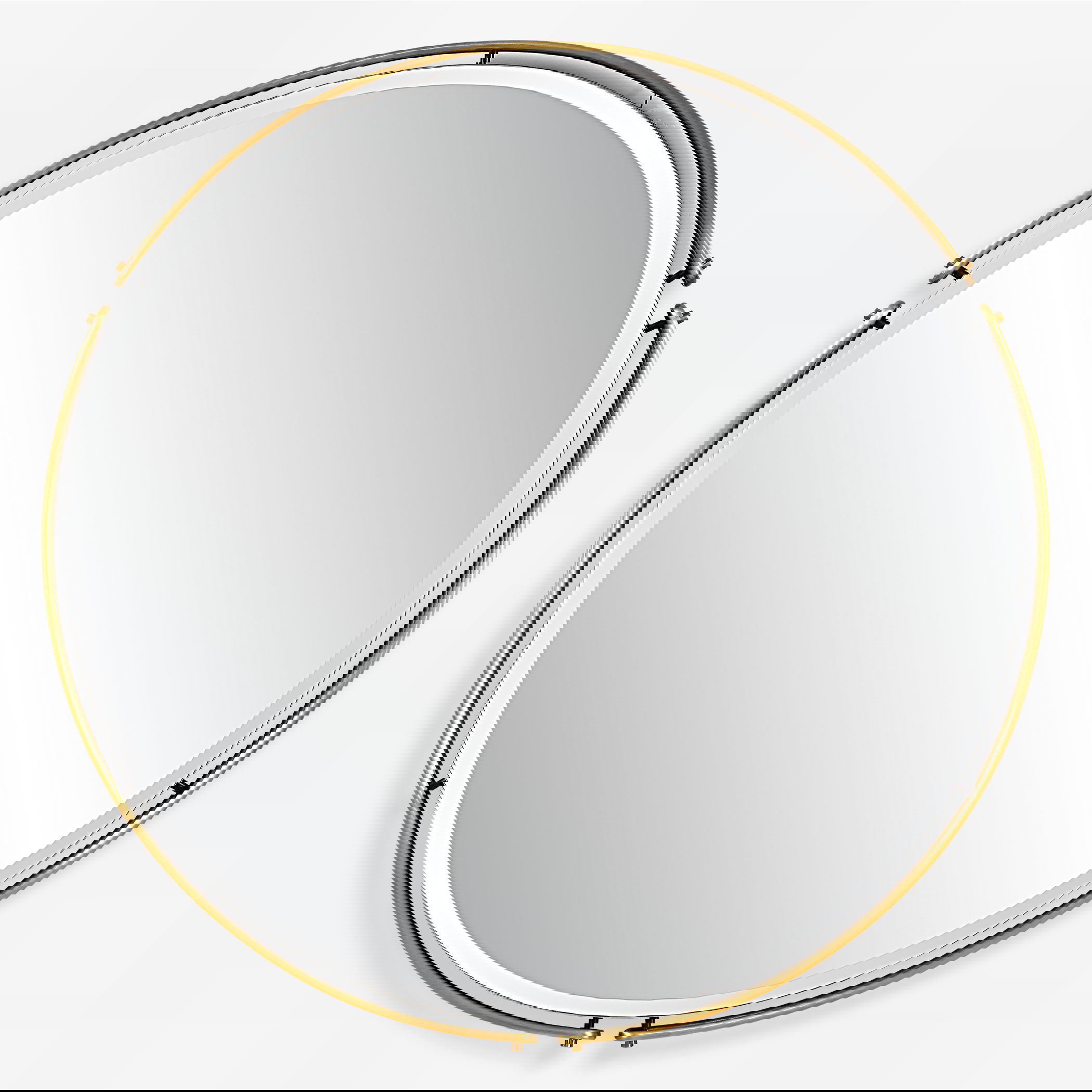 Wesley Round Mirror, by Uttermost, 38.25" width x 38.25" height x 1.5" depth View 1