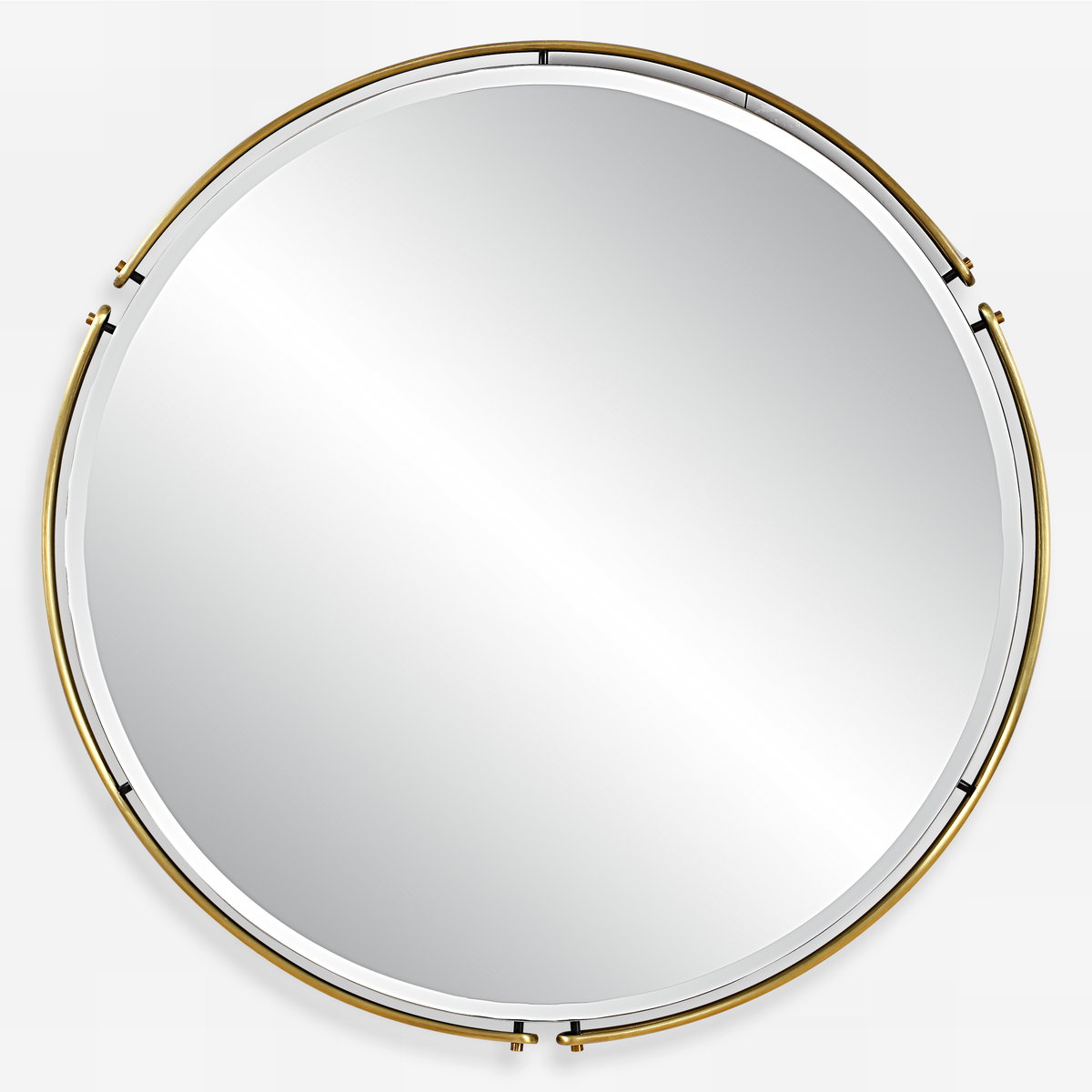 Wesley Round Mirror, by Uttermost, 38.25" width x 38.25" height x 1.5" depth View 1