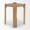 Evelyn Light Brown Round End/Side Table thumbnail 4