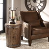 Ceylon Wine Barrel Side Table, Side & End Table by Uttermost, 19" width x 24" height x 19" depth thumbnail 2