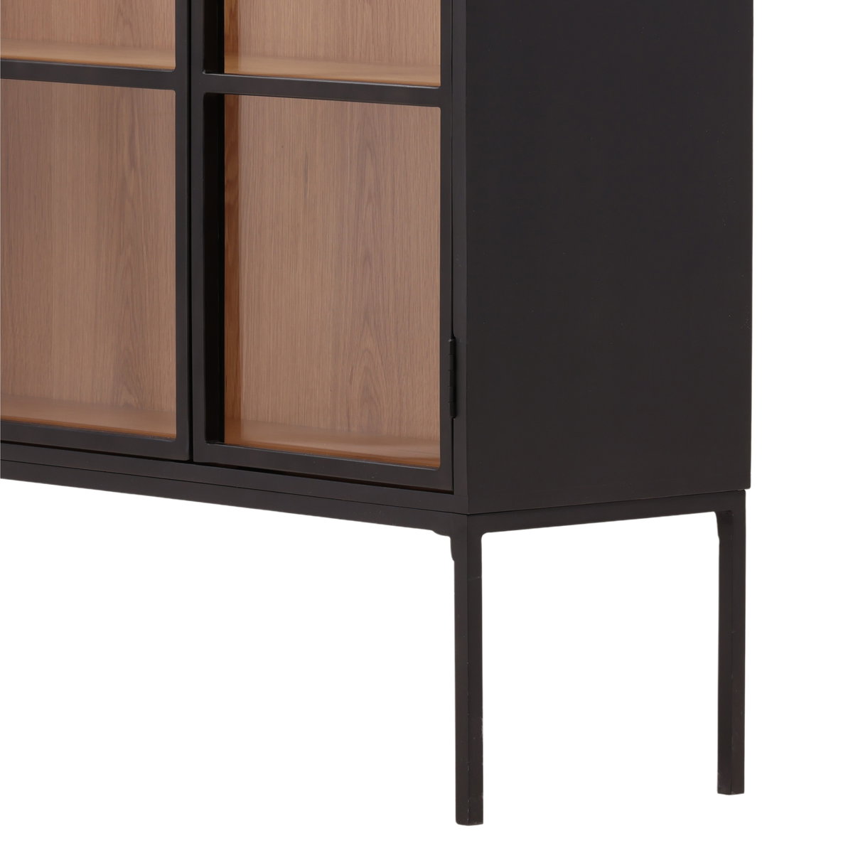 Imara Cabinet Black, Cabinets & Sideboard by Dovetail, 48" width x 74" height x 15" depth View 6