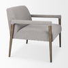 Palisades Gray Fabric with Brown Wood Frame Accent Chair thumbnail 5