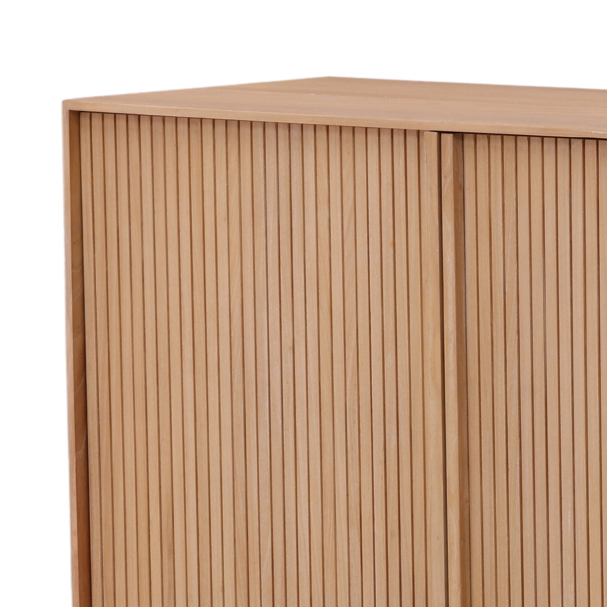 Malindaz Sideboard Light Natural, Sideboards & Buffet by Dovetail, 83.9" width x 33.75" height x 17.75" depth View 7