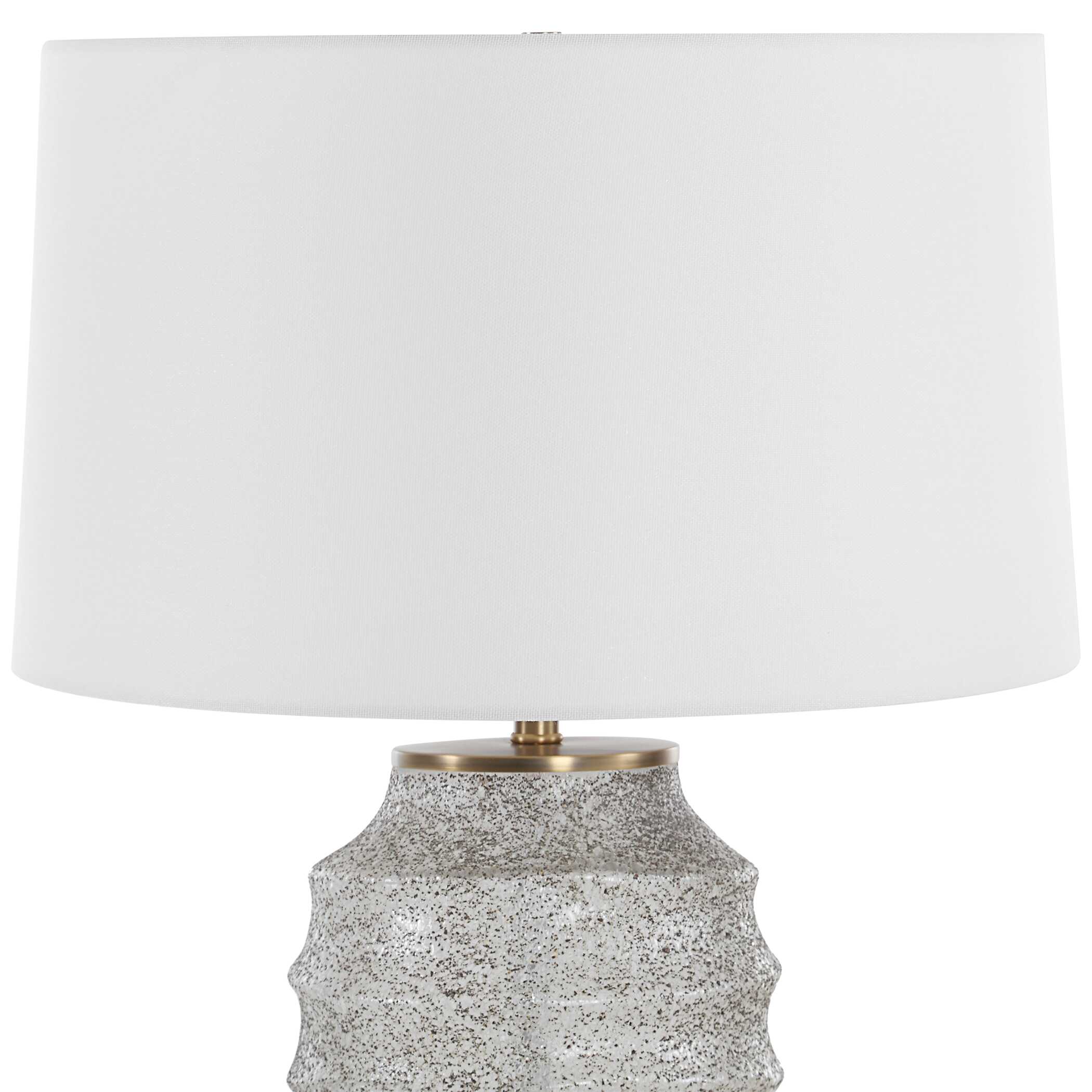 Acosta Ribbed Table Lamp, by Uttermost, 17" width x 22.25" height x 17" depth View 6