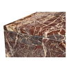 Rosa Coffee Table Rosso Levanto Marble, by Moe's Home, 40" width x 16" height x 30" depth thumbnail 5