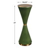 Ronde Jade Green Drink Table, Side & End Table by Uttermost, 8.5" width x 24" height x 8.5" depth thumbnail 3