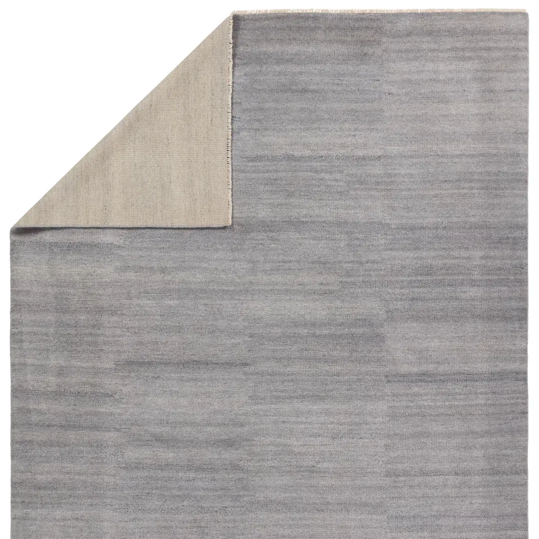 Jaipur Living Origin Hand-Knotted Solid Light Gray Area Rug (10'X14') large image 