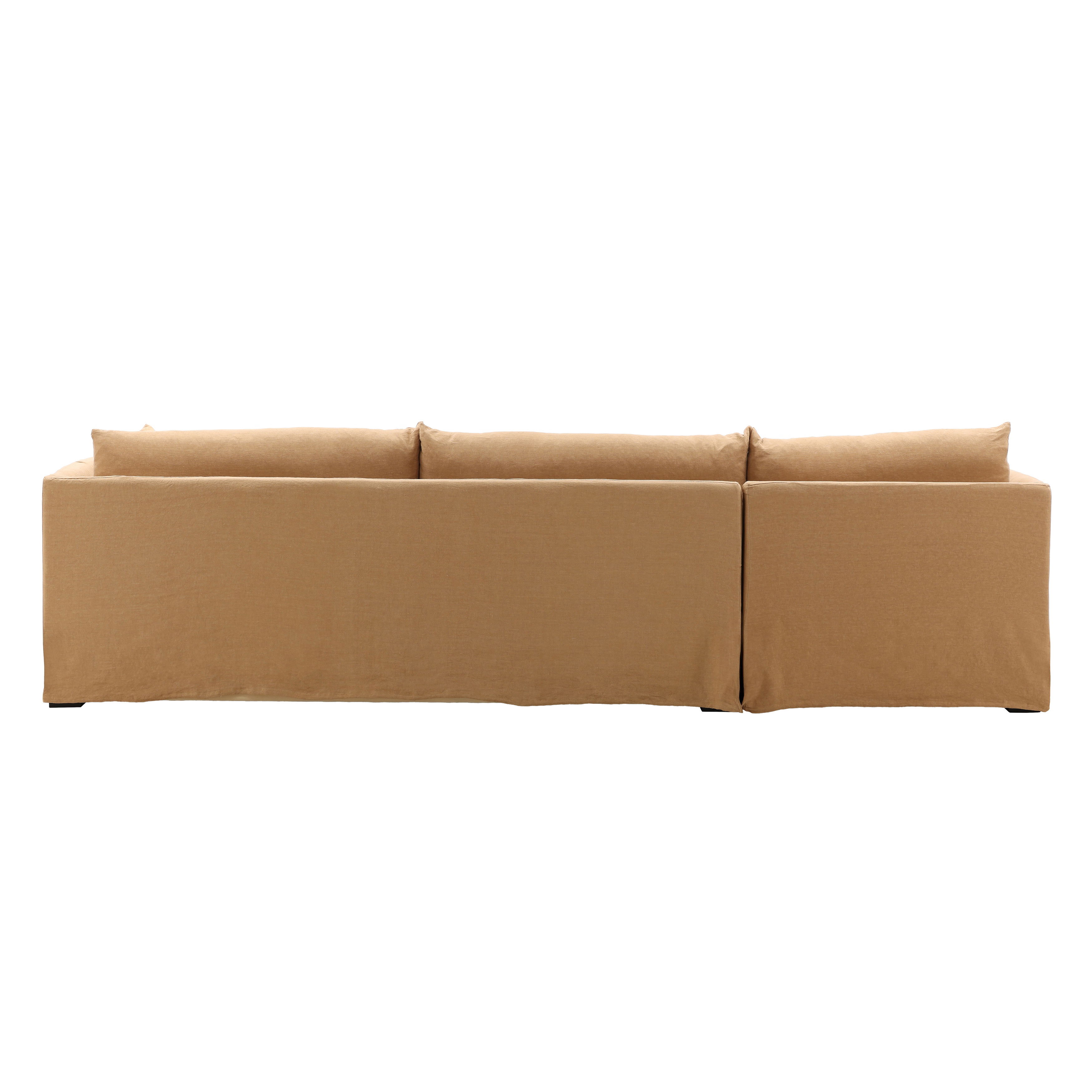 Otis 2 Piece Chaise Sectional Frame LAF, Sofas & Sectional by Dovetail, 123.25" width x 28.25" height x 63" depth View 3