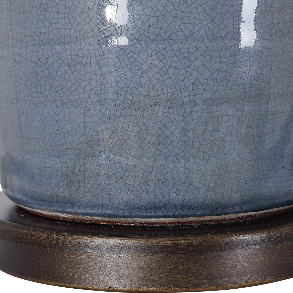 Vicente Slate Blue Table Lamp, by Uttermost, 18" width x 33.5" height x 18" depth View 8