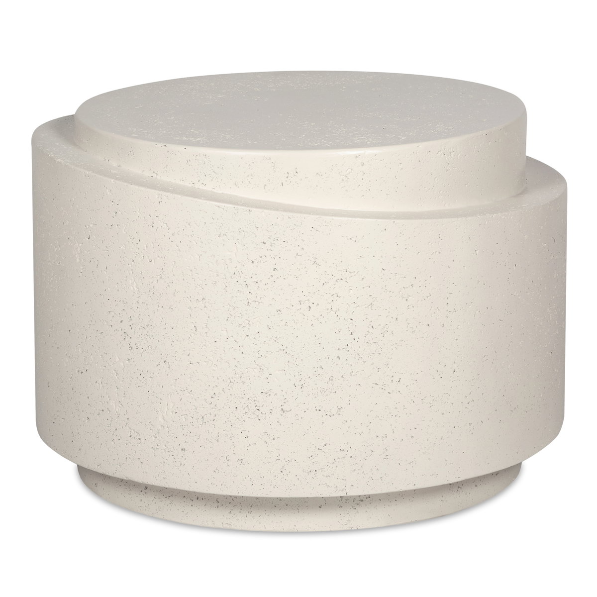 Cosmo Outdoor Accent Table Off White, Side & End Table by Moe's Home, 25" width x 17.5" height x 25" depth View 2