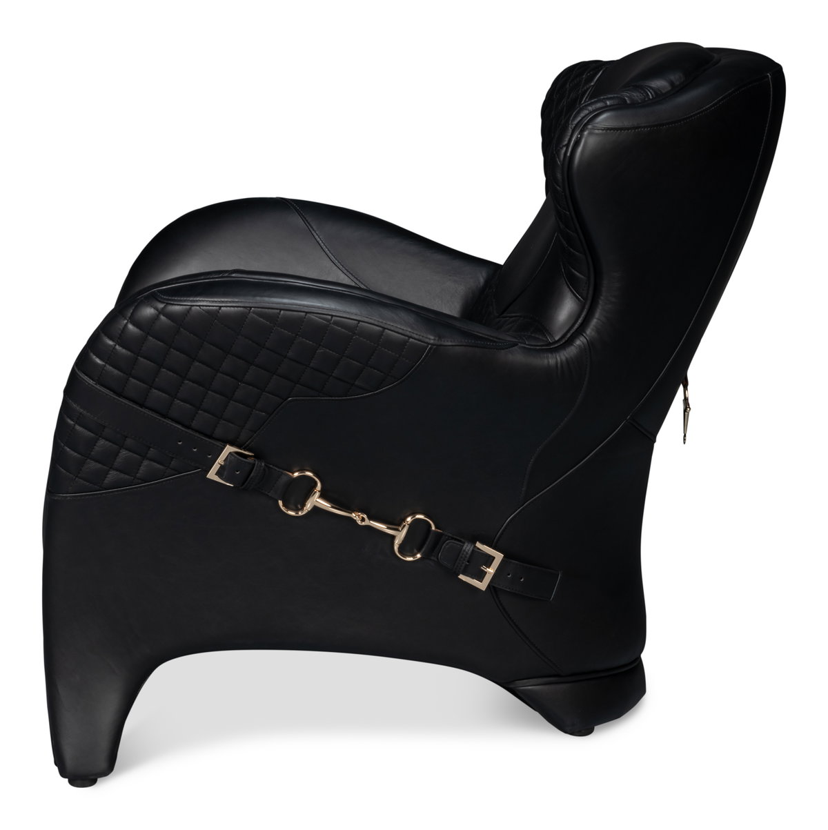 Hera Arm Chair  Onyx Black, by Sarreid, 2'10" length x 2'7" width x 2'10" height View 9