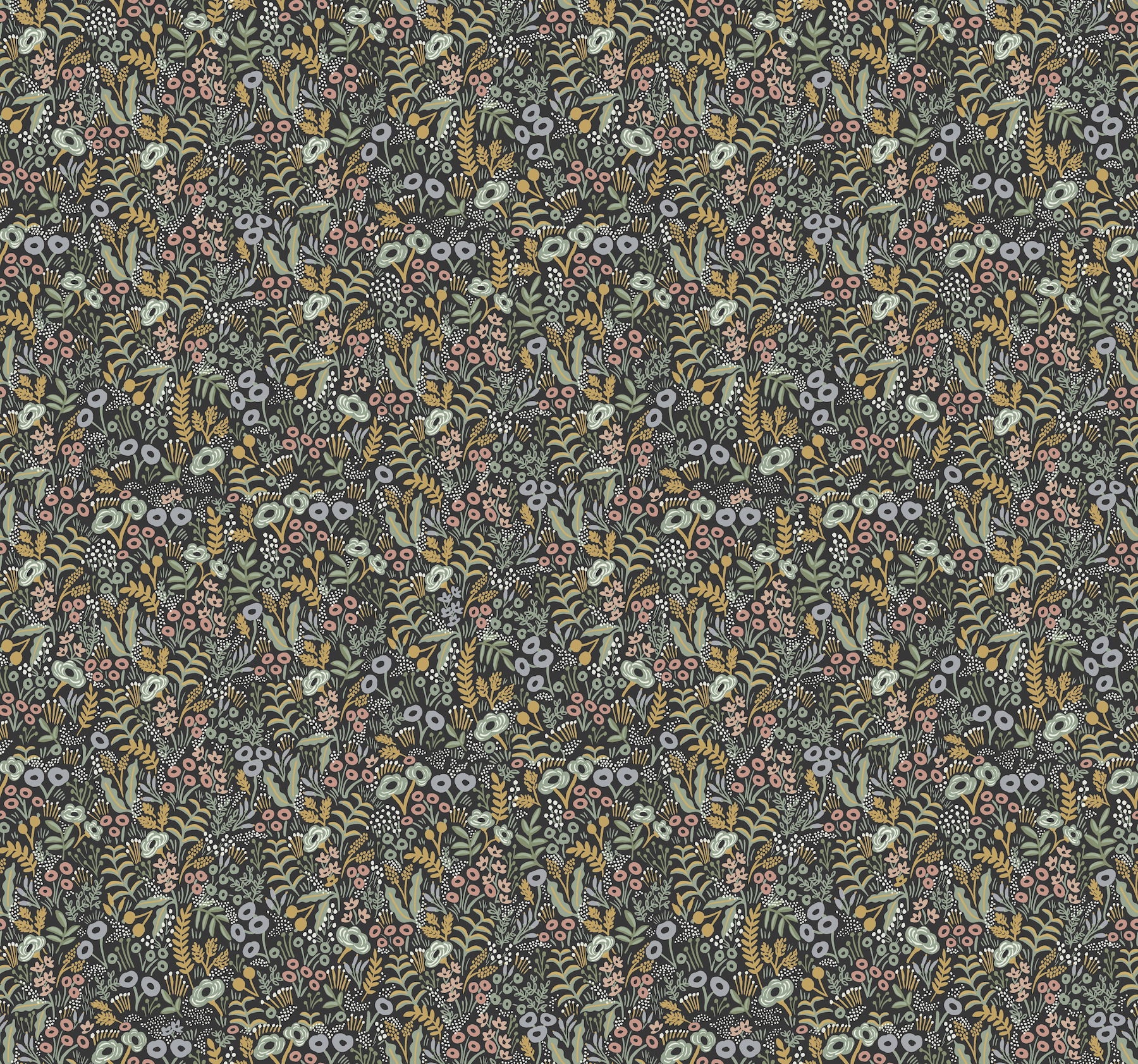 Tapestry Black Wallpaper large image 