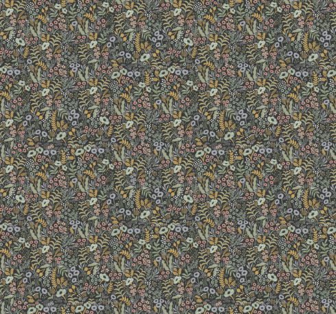 Tapestry Black Wallpaper