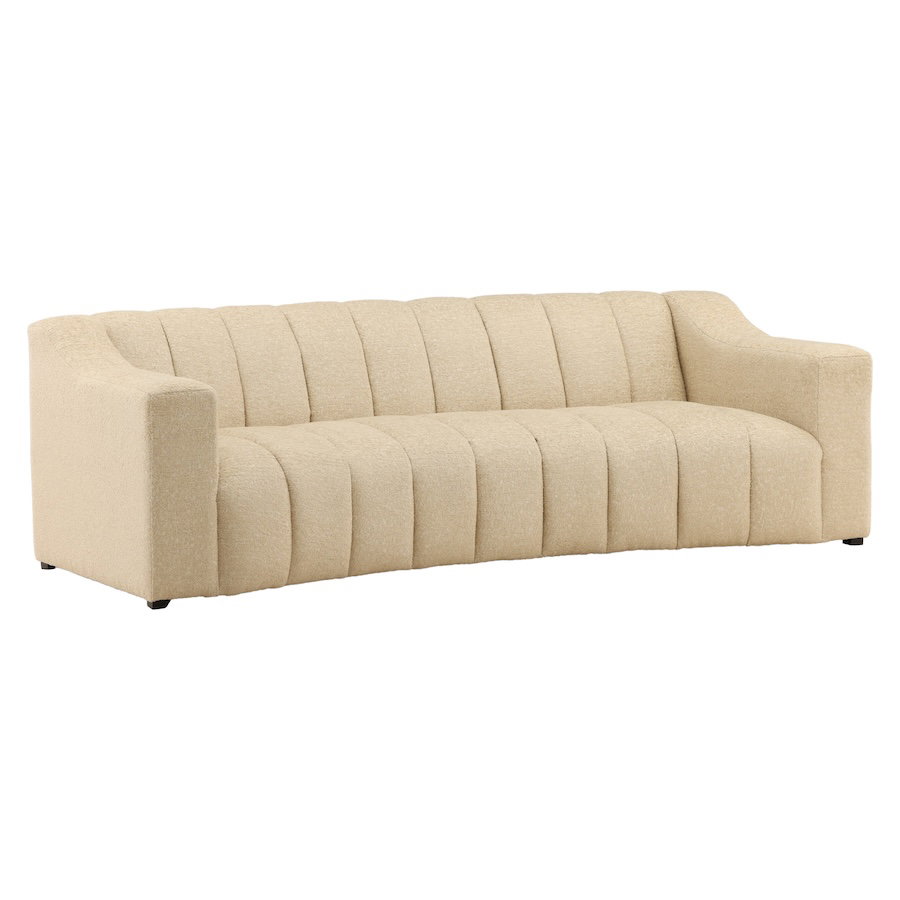Mitzy Sofa Sand, Sofas & Sectional by Dovetail, 92.5" width x 29" height x 42.5" depth View 1
