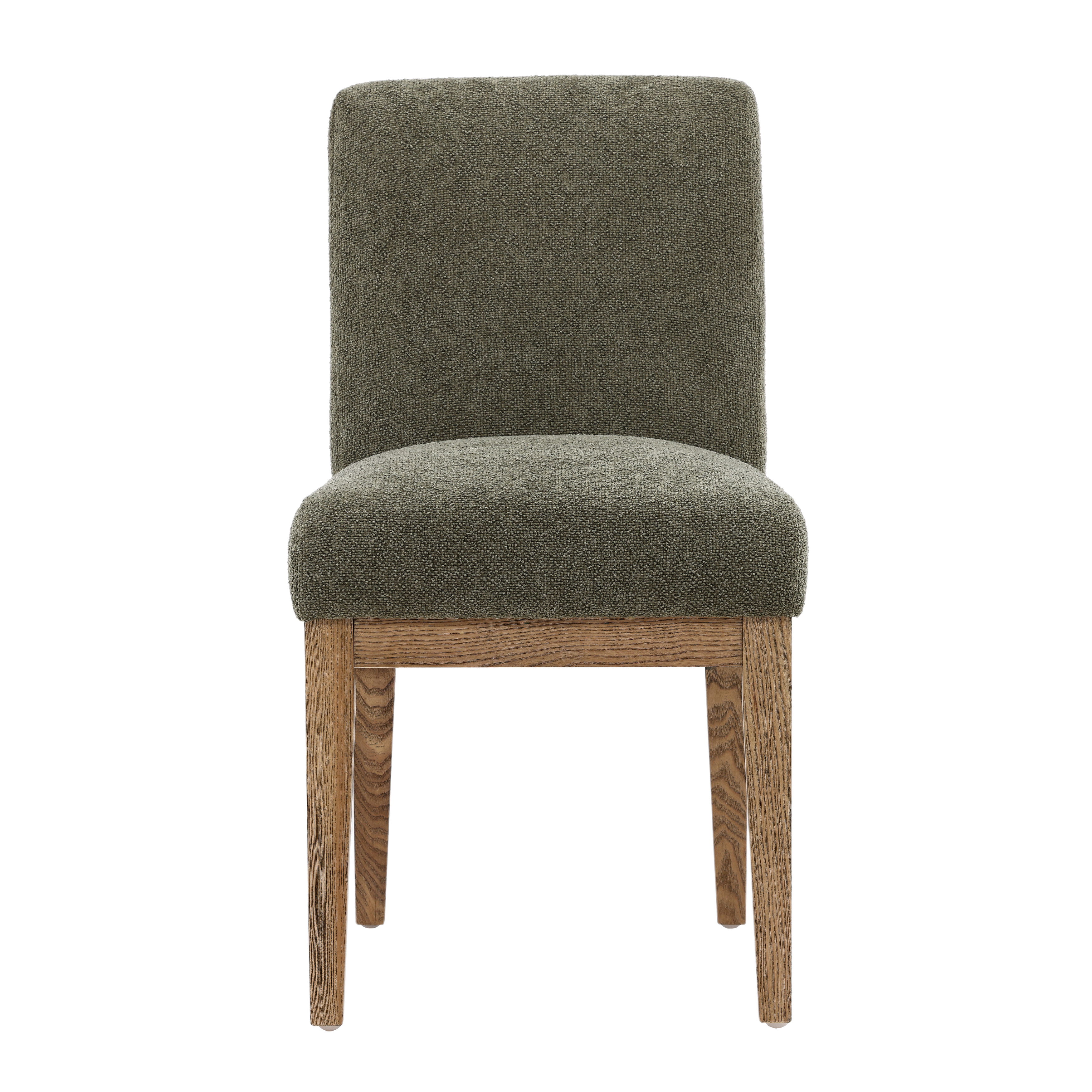 Weilan Dining Chair Olive, by Dovetail, 18.5" width x 33.75" height x 24" depth View 2