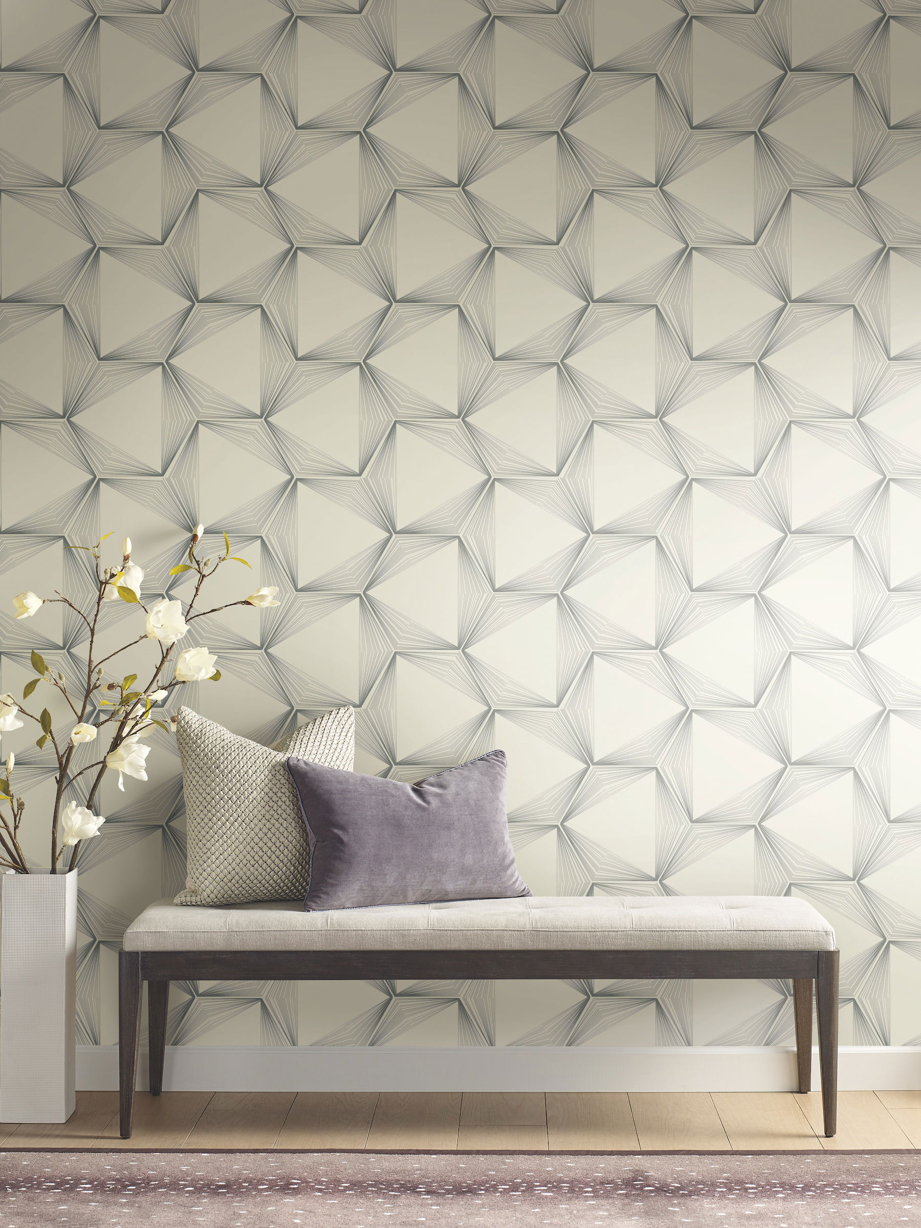 Silver Honeycomb Wallpaper Silver Honeycomb Wallpaper large image