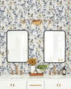 Joyful Eucalyptus Navy Peel & Stick Wallpaper thumbnail 2