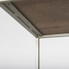 Morris II 19.75 x 15 x 72.5 Brown Wood and Silver Metal Frame 4 Shelf Shelving Unit thumbnail 8