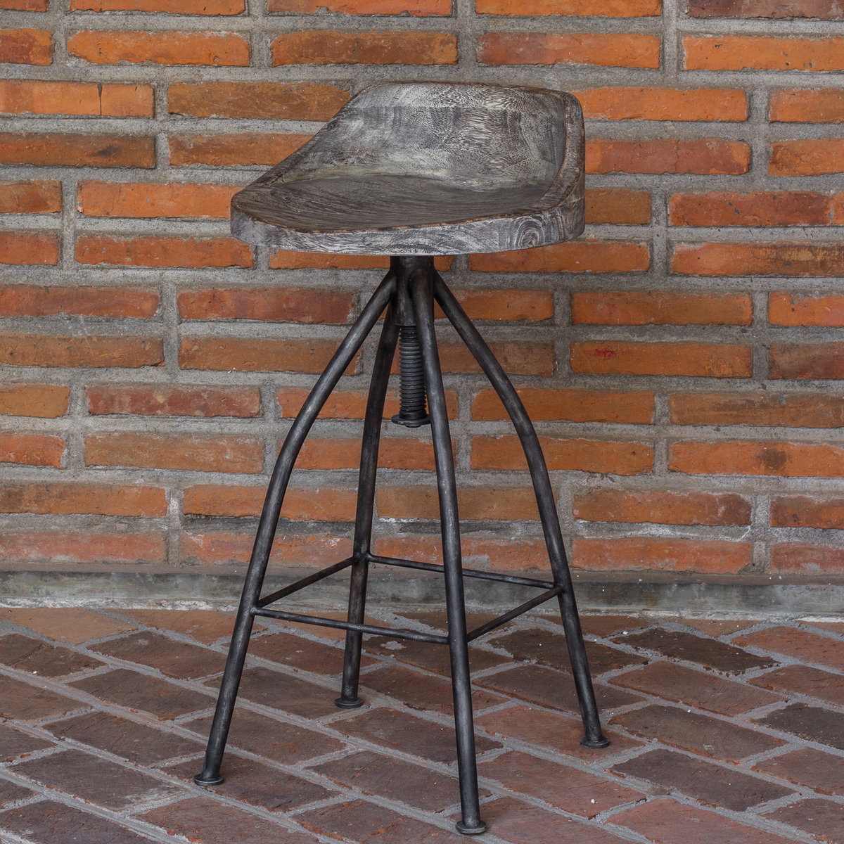 Kairu Wooden Bar Stool, Counter & Bar Stool by Uttermost, 16" width x 34.5" height x 16" depth View 6