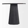 Maxine Hexagonal Black Wood Foyer Table, Side & End Table by Mercana, 32" length x 32" width x 30" height thumbnail 6