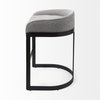 Hollyfield Low Back 28.7in Seat Bar Stool | II Gray Fabric with Counter, Counter & Bar Stool by Mercana, 20.5" length x 19.7" width x 28.7" height thumbnail 7