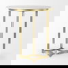 Tanner Marble & Gold Metal Bistro Table, Dining Table by Mercana, 32" length x 32" width x 36" height thumbnail 6