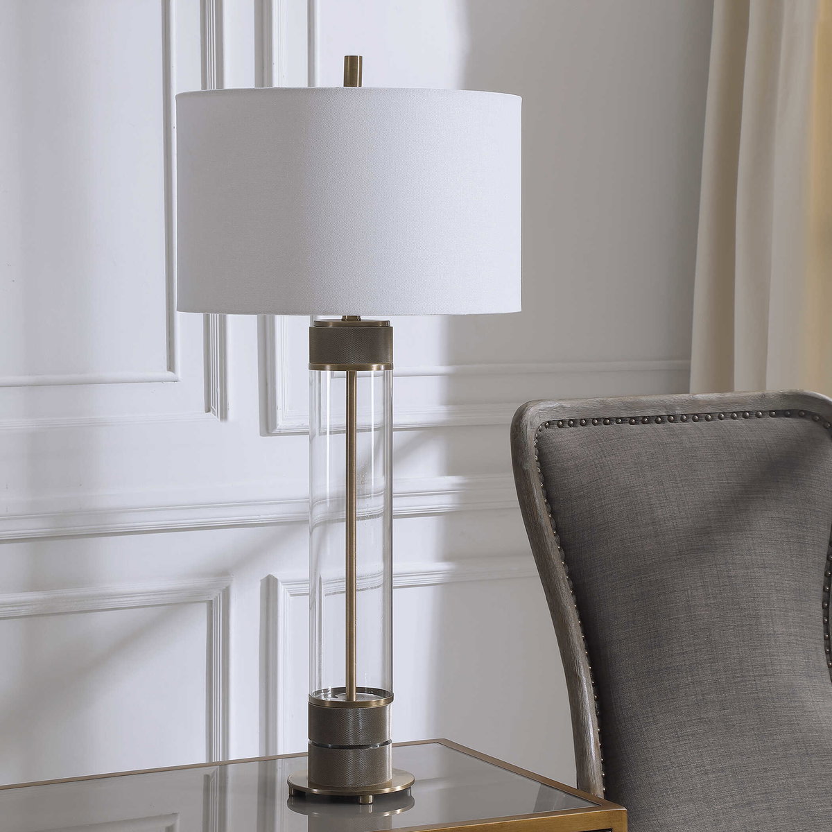 Anmer Industrial Table Lamp, by Uttermost, 1'4" width x 2'11" height x 1'4" depth View 4