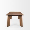 Jonan 94'L x 42'W Rectangular Dining Table | Med Brown Wood | Seats 8, by Mercana, 94" length x 42" width x 30" height thumbnail 8