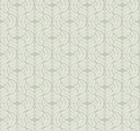 Fern Tile Green Wallpaper
