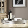 Bechet Round Silver Tray, Decorative Tray by Uttermost, 22.12" width x 2.37" height x 22.12" depth thumbnail 4