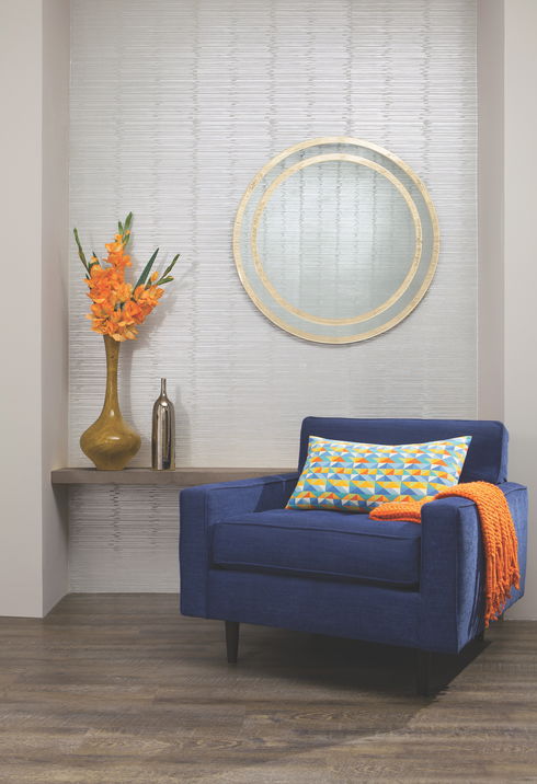 Split Level Metallic Wallpaper