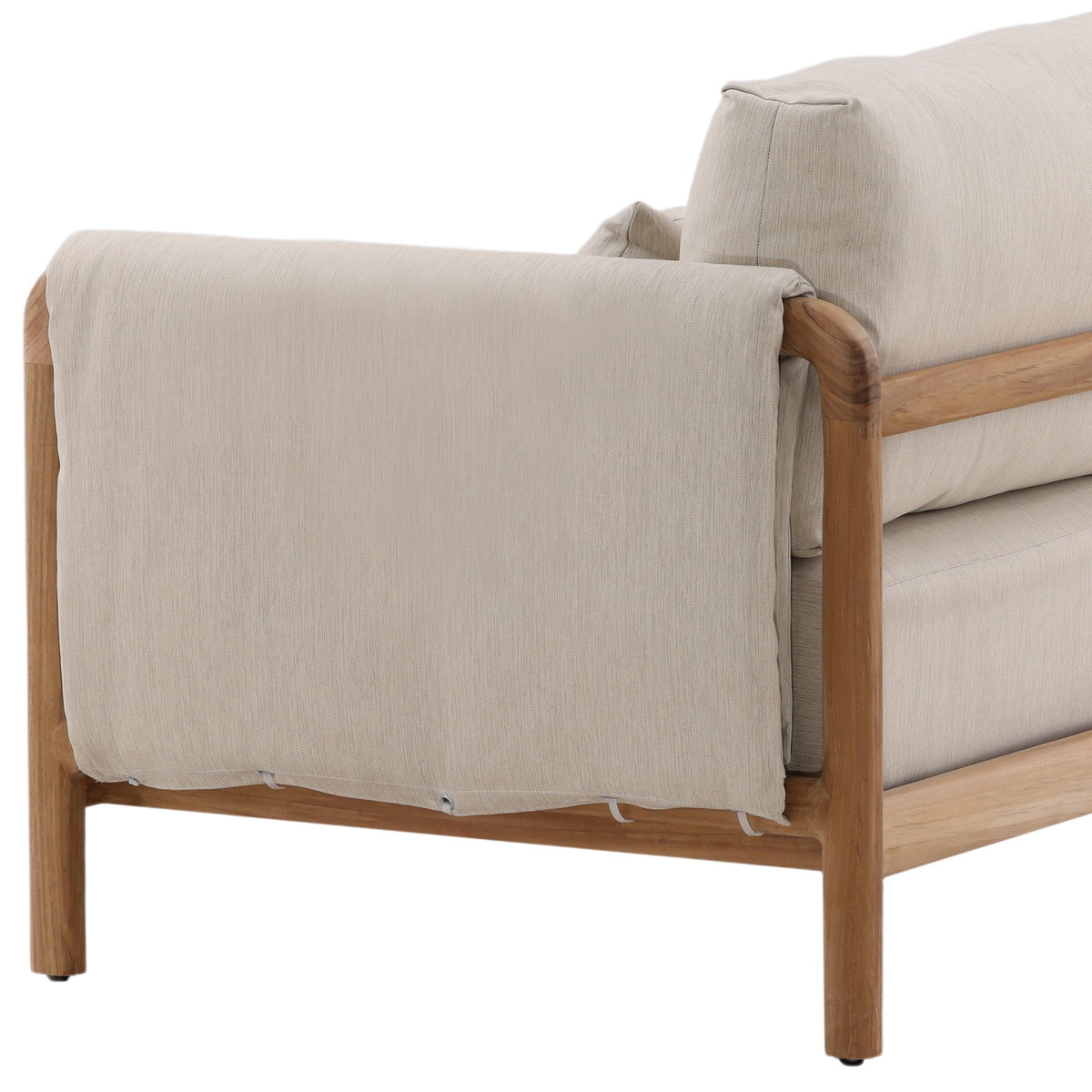 Milburne Outdoor Sofa Beige, Sofas & Sectional by Dovetail, 88" width x 35.35" height x 34" depth View 6