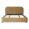 Agi Bed Queen Camel, by Dovetail, 72" width x 43" height x 88" depth thumbnail 2