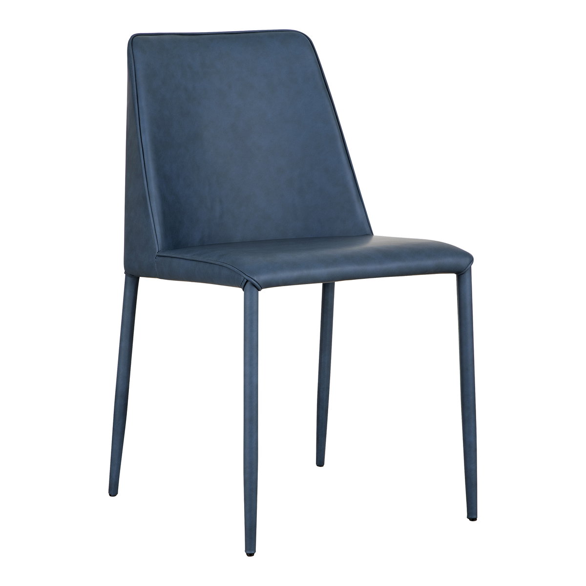 Nora Dining Chair Ocean Cavern Grey Vegan Leather - Set Of Two, by Moe's Home, 22" width x 33.5" height x 17.5" depth View 5