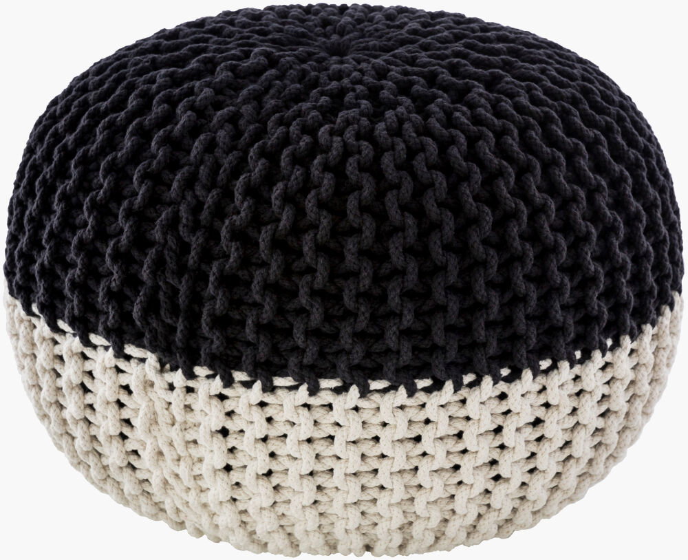 Malmo Pouf, Ottoman by Surya, 20" width x 14" height