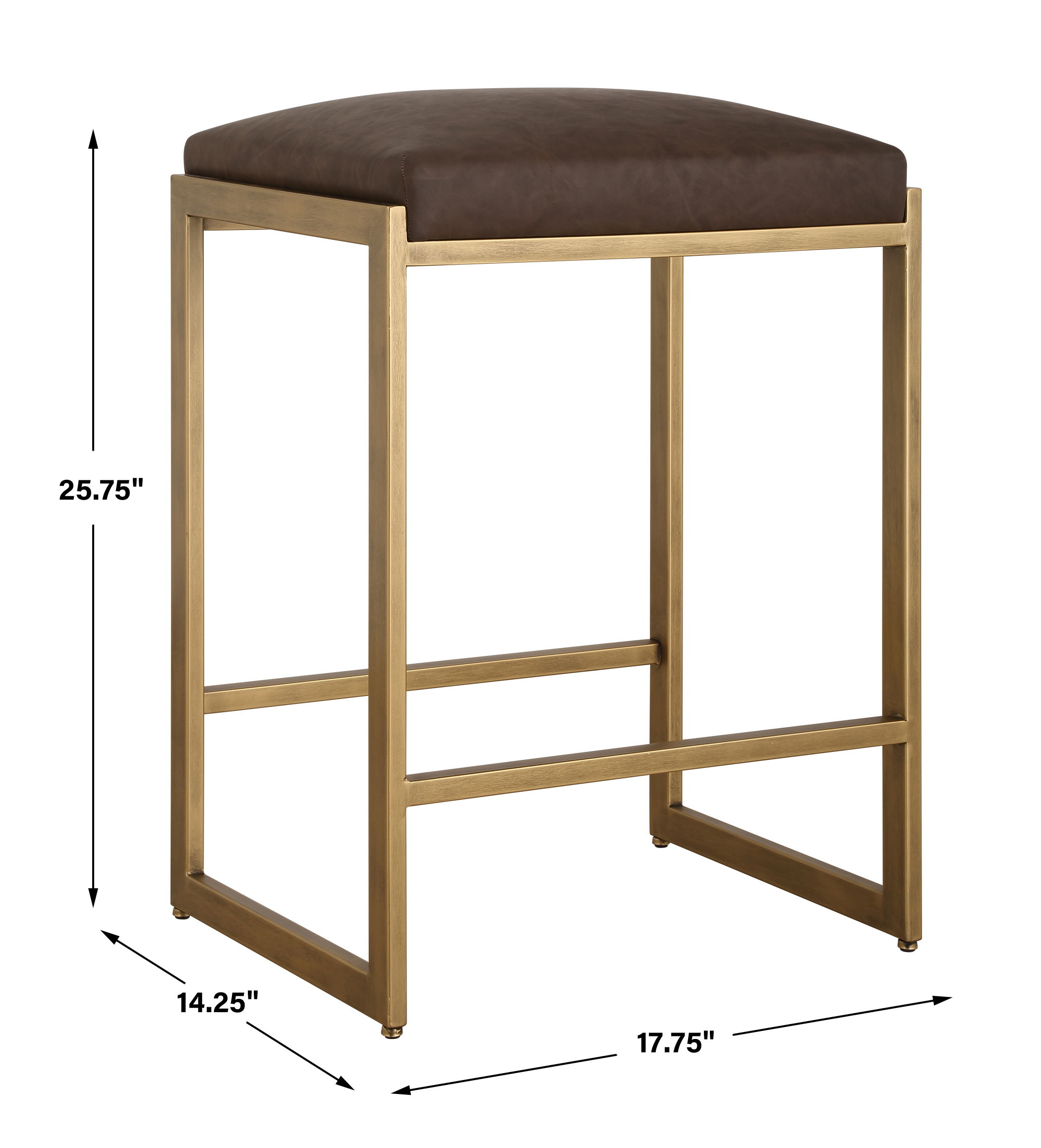 Atticus Gold Counter Stool large image 