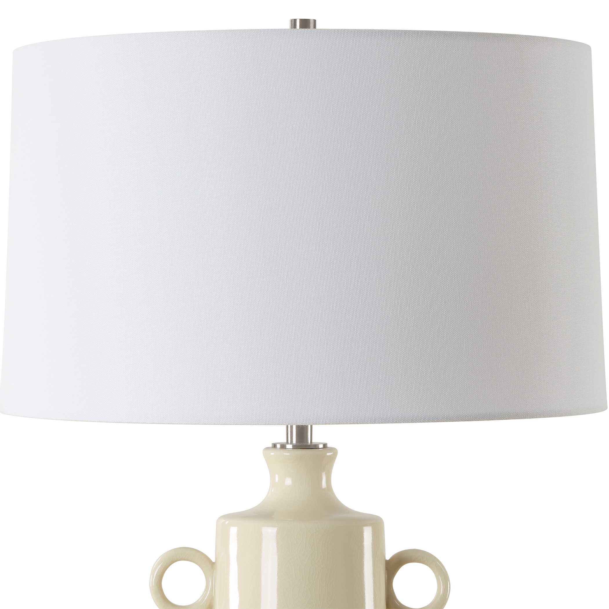 Florero Pale Yellow Table Lamp, by Uttermost, 17" width x 32" height x 17" depth View 6
