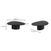 Eden Coffee Table Black Lacquer, by Moe's Home, 46" width x 16" height x 31.5" depth thumbnail 7