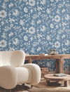 Sutton Blue Wallpaper, by York Wall, 27' length x 2'3" width x 0.02" depth thumbnail 3