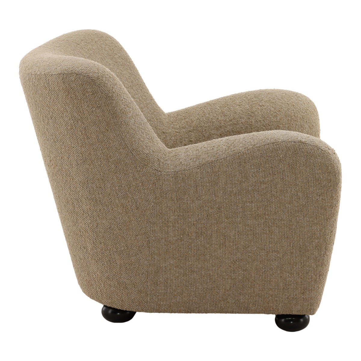 Zulia Occasional Chair Camel, Accent Chair by Dovetail, 35" width x 30.75" height x 35" depth View 3