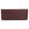 Nadine Sideboard Deep Burgundy, Cabinets & Sideboard by Moe's Home, 78" width x 33" height x 20" depth thumbnail 1