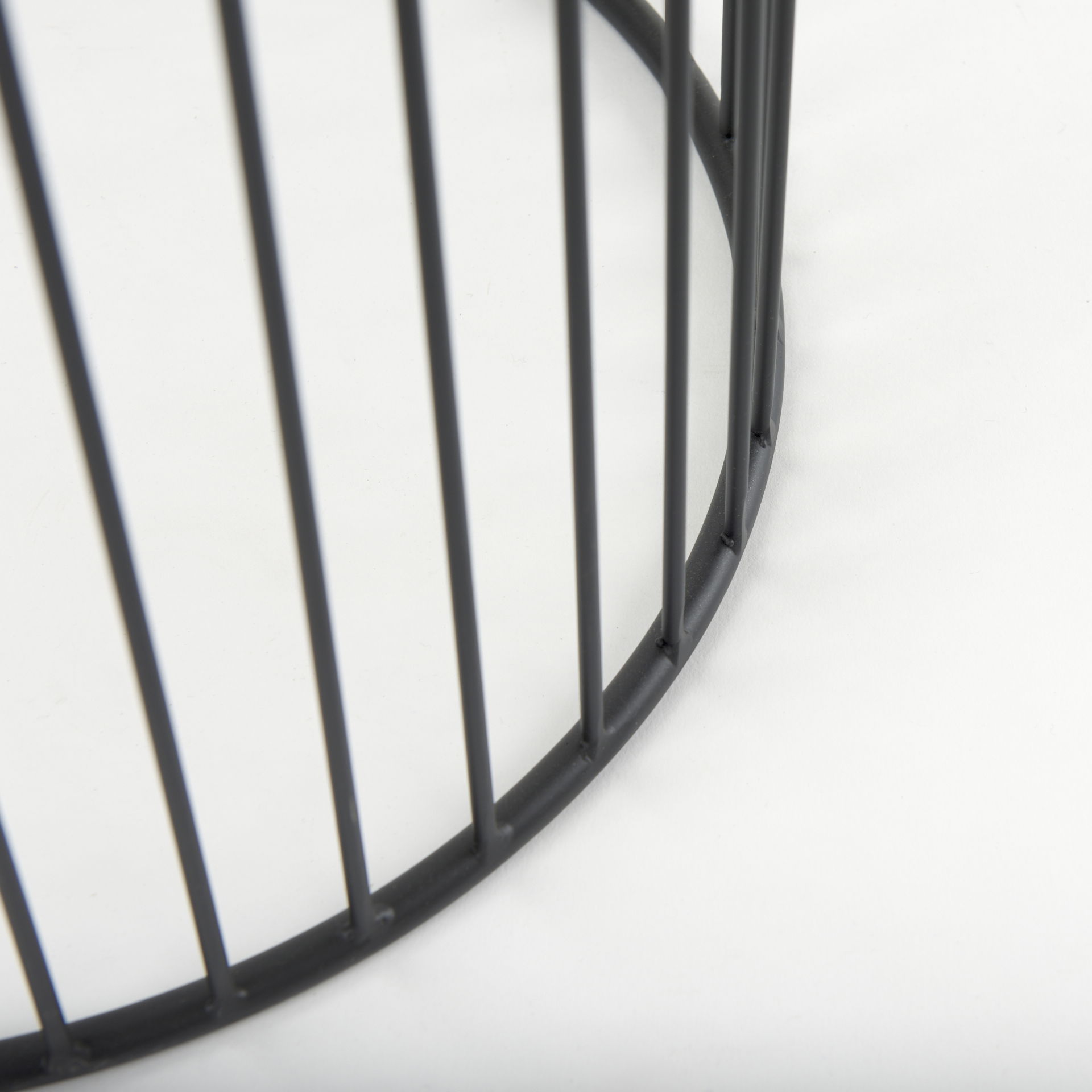 Shani Set of 2 Round, Black Metal with Glass, Accent Tables, Side & End Table by Mercana, 30.71" length x 18.9" width x 20.08" height View 10