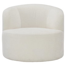 Online Designer Combined Living/Dining Elle Upholstered Swivel Side Chair