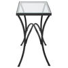 Alayna Black Metal & Glass End Table thumbnail 5