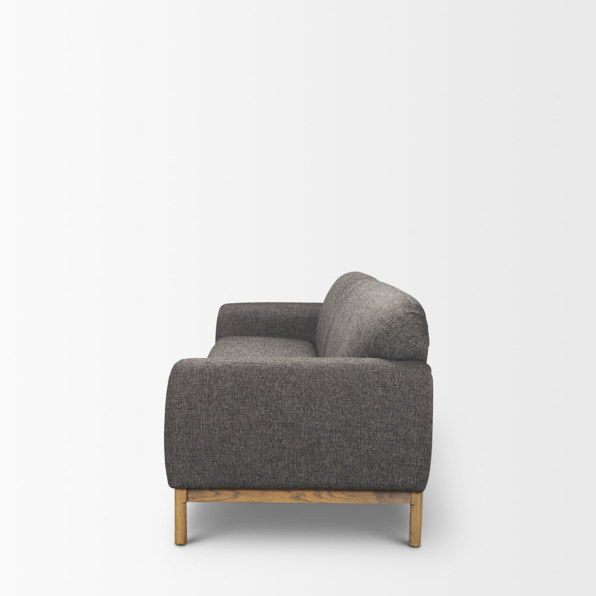 Hale Sofa with Medium Brown Wood and Gray Fabric large image 